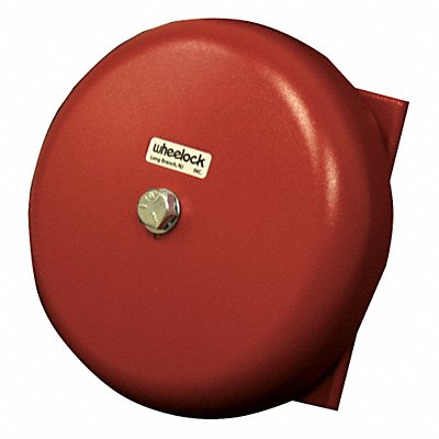WHEELOCK CN121062 Bell 24VAC Red 6 in H