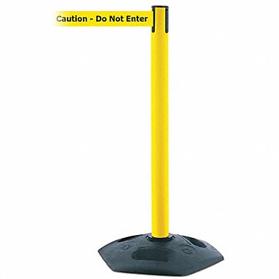 TENSABARRIER 88635MAXNOYAXC Barrier Post with Belt 13 ft PVC Yellow