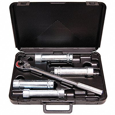 WHEELER-REX 961 Impact Socket Set Stl Znc Plated 15/16-1 1/4 in