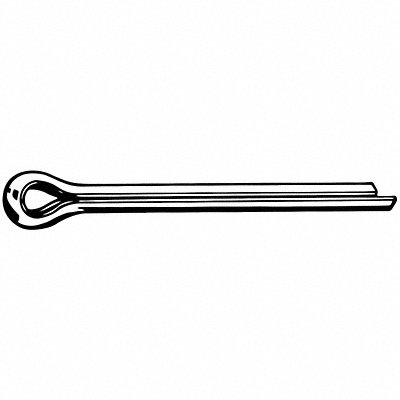 GRAINGER M393500800100 Cotter Pin 8mm dia 100mm L PK50