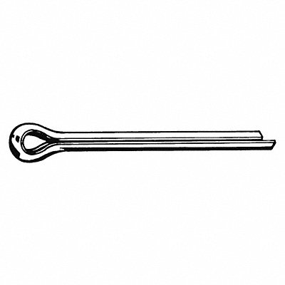 GRAINGER M557000100012 Cotter Pin 1mm dia 13.2mm L PK25