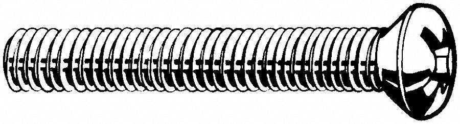 GRAINGER M246900800030 MS M8-1.25 Zinc Plated 30mm 100PK