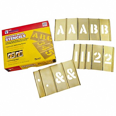 C.H. HANSON 10146 In.1/2In.In. 92 Pieces Stencil Kitin.