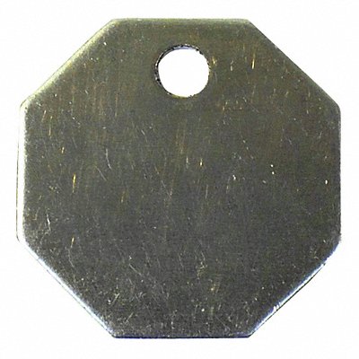GRAINGER 41528 Blank Tag SS 1 1/4in H 1 1/4in W PK100