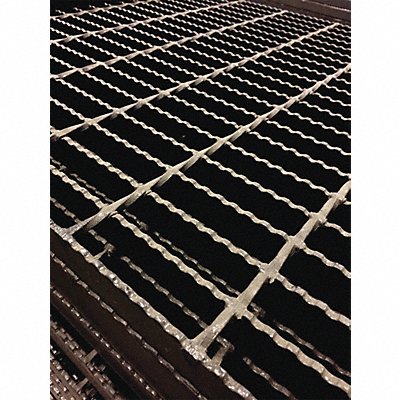 GRAINGER 20250R200C8 Carbon Steel Rectangle Bar Grating 8 L