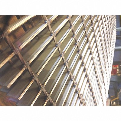 GRAINGER 24125S100C6 Welded Grating SS 6 ft Overall L