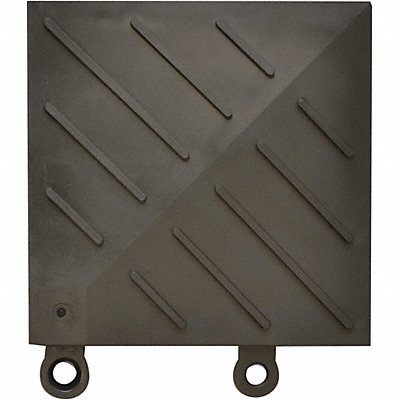 NOTRAX 620K0066BL Mat Corner Black 6 in x 6 in PK4