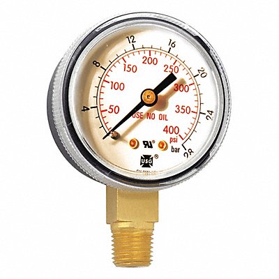 MILLER ELECTRIC GA13803 K4563 Pressure Gauge 0 to 400 psi 0 to 28 Bar