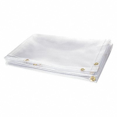 STEINER 3396X10 Barrier Curtain 10 ft W x 6 ft H Clear