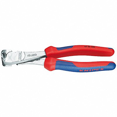 KNIPEX 6705200 End Cutting Pliers 8-17/64in.L. Red