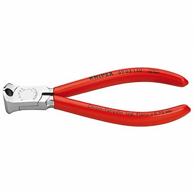 KNIPEX 6903130 End Cutting Pliers 5-1/8in.L. Red