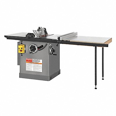 DAYTON 38UK49 Cabinet Table Saw 3450 RPM 10 in Blade