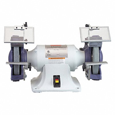 DAYTON 38UK60 Bench Grinder 8 36/60 Grit 1HP