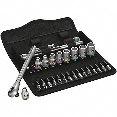 WERA 5004017001 Socket Wrench St Chrome 6Pt 5 - 13 mm