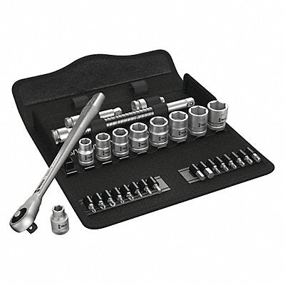 WERA 5004050001 Socket Wrench St Chrome 6Pt 1/4 - 3/4 in