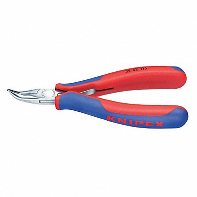 KNIPEX 3542115 Bent Round Nose Plier 4-1/2 L Smooth