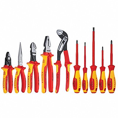 KNIPEX 9K989830US Insulated Tool Set Hard Case 10-Pc