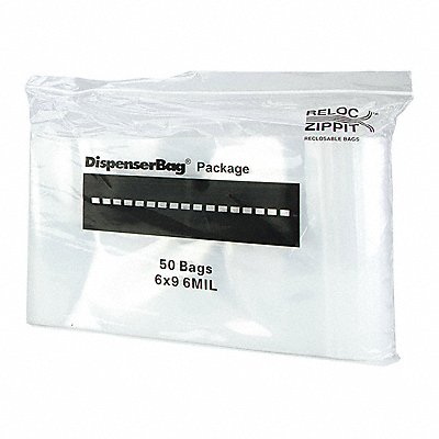 RELOC ZIPPIT 6R69 Reclosable Poly Bag Zip Seal PK1000
