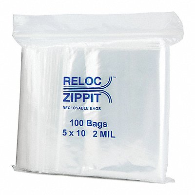 RELOC ZIPPIT R510 Reclosable Poly Bag Zip Seal PK1000
