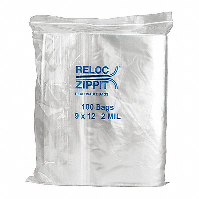 RELOC ZIPPIT R912 Reclosable Poly Bag Zip Seal PK1000