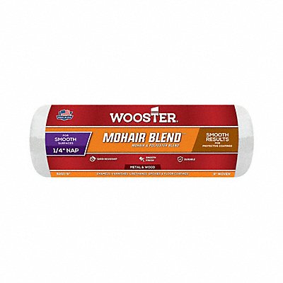 WOOSTER R2079 Roller Cover 9 L 1/4 Nap Mohair