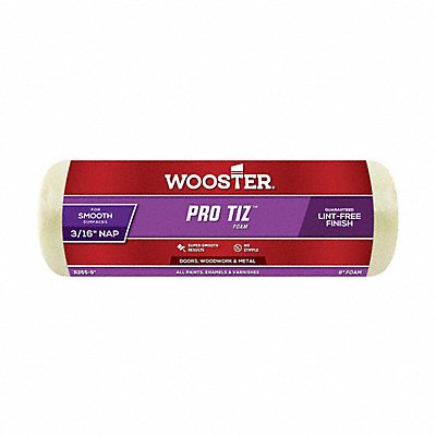 WOOSTER R2659 Paint Roller Cover 9 L No Nap Foam