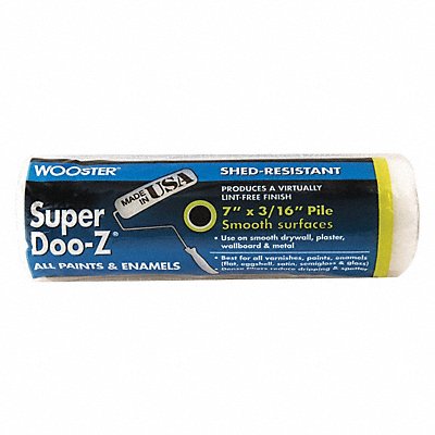 WOOSTER R2067 Paint Roller Cover 7 L 3/16 Nap Woven