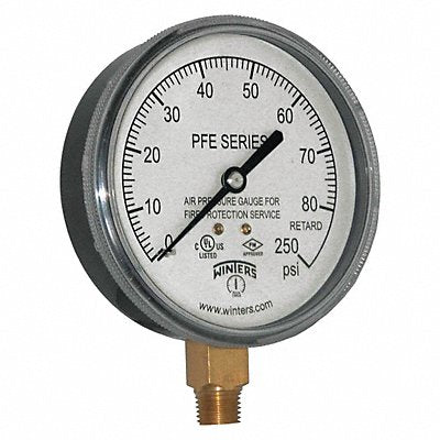 WINTERS PFE3932R1 Pressure Gauge Sprinkler for Air Media