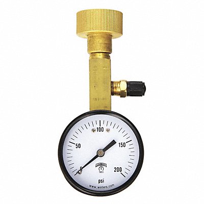 WINTERS AOM204TM Air Over Water Test Gauge Kt 0 to 200psi
