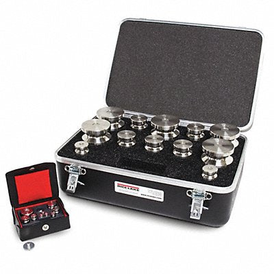 RICE LAKE WEIGHING SYSTEMS 12534 Weight Kit Cylndr 2000g to 1mg SS ClassF