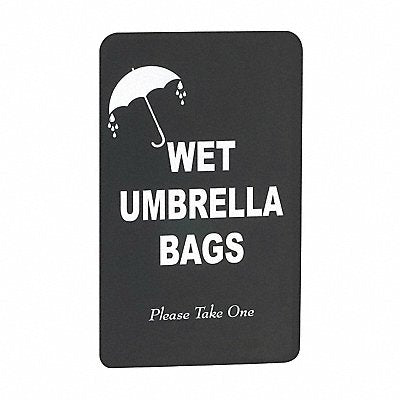 GLARO S117BK Wet Umbrella Bag Sign