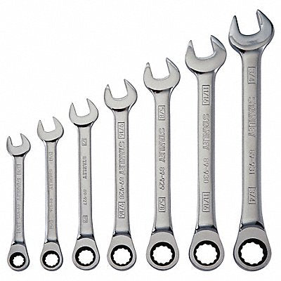 STANLEY 94542W Combination Wrench St Steel Polish Standard Offset