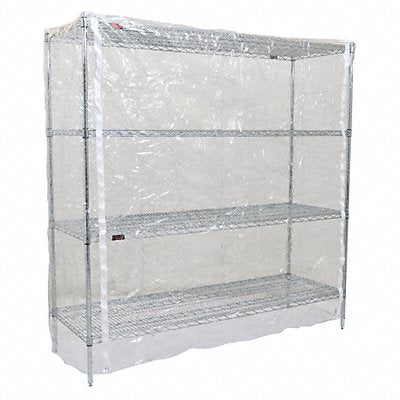 EAGLE GROUP CZ632436DT Cart Cover 36x24x63 Clear Vinyl Zipper