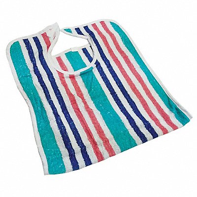 R  R TEXTILE X14480 Terry Bib 18 in L Blue/Orange/White PK12