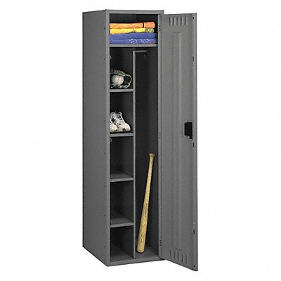 TENNSCO CMS242472A Locker 1x1Locker Md Grey 72 x24 x24 Assm