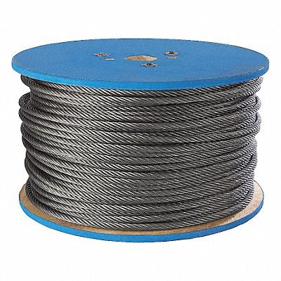 PEERLESS PEE4503290 Wire Rope 250 ft L 3/16 in Dia 840 lb