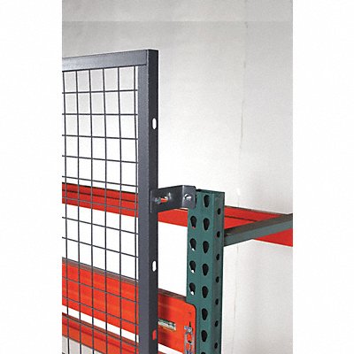 WIRECRAFTERS BR4PK Aisle Guard Off Set Mnt Clp 4x2x4in Steel PK4
