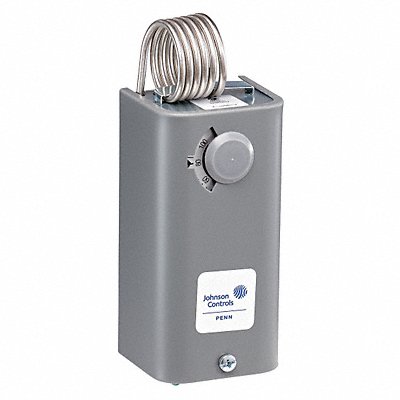 JOHNSON CONTROLS A19BAC3C Mechanical Thermostat Heat Only Steel 110/30F