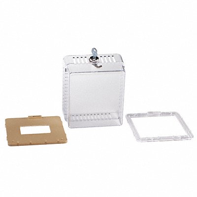 JOHNSON CONTROLS GRD10A608 Thermostat Guard Plastic 5 4/5x6 5/9x3 1/3in