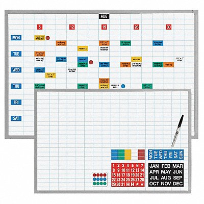 MAGNA VISUAL EBK3648 Magnetic Planning/Schedule Kit 48x36