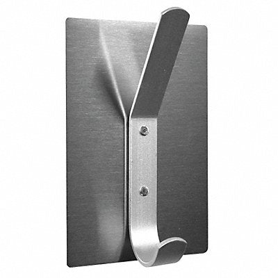 MAGNA VISUAL CHH10 Magnetic Coat Hook 4 in W Satin Steel