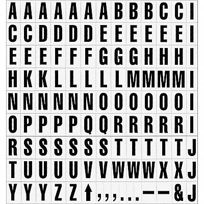 MAGNA VISUAL PFA21 Magnetic Heading Letters PK120