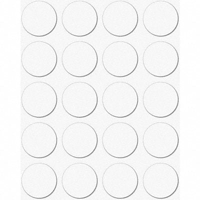 MAGNA VISUAL FI121 Magnetic Round Indicators White PK20