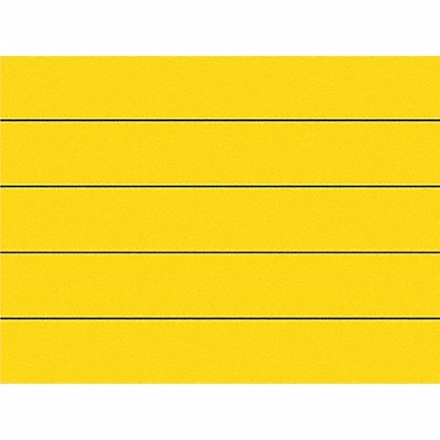 MAGNA VISUAL PMR762 Magnetic Strips Pre-Cut 6in Yellow PK25