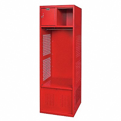 HALLOWELL WSBF4821CRR Gear Locker 2opng Red Assm