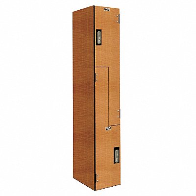 HALLOWELL PHL1282ZAEFA Locker 2x1Locker Lt Wood 72 x12 x18 Assm