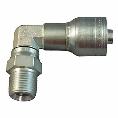 AEROQUIP 1AA12PSB12 Crimp Fitting 90 Deg 3/4 ID 3/4 FNPTF