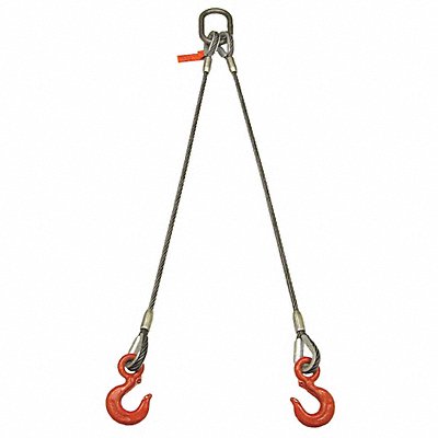 LIFT-ALL 382LBX16 Wire Rope Sling 16ft L 5 000 lb Load Cap