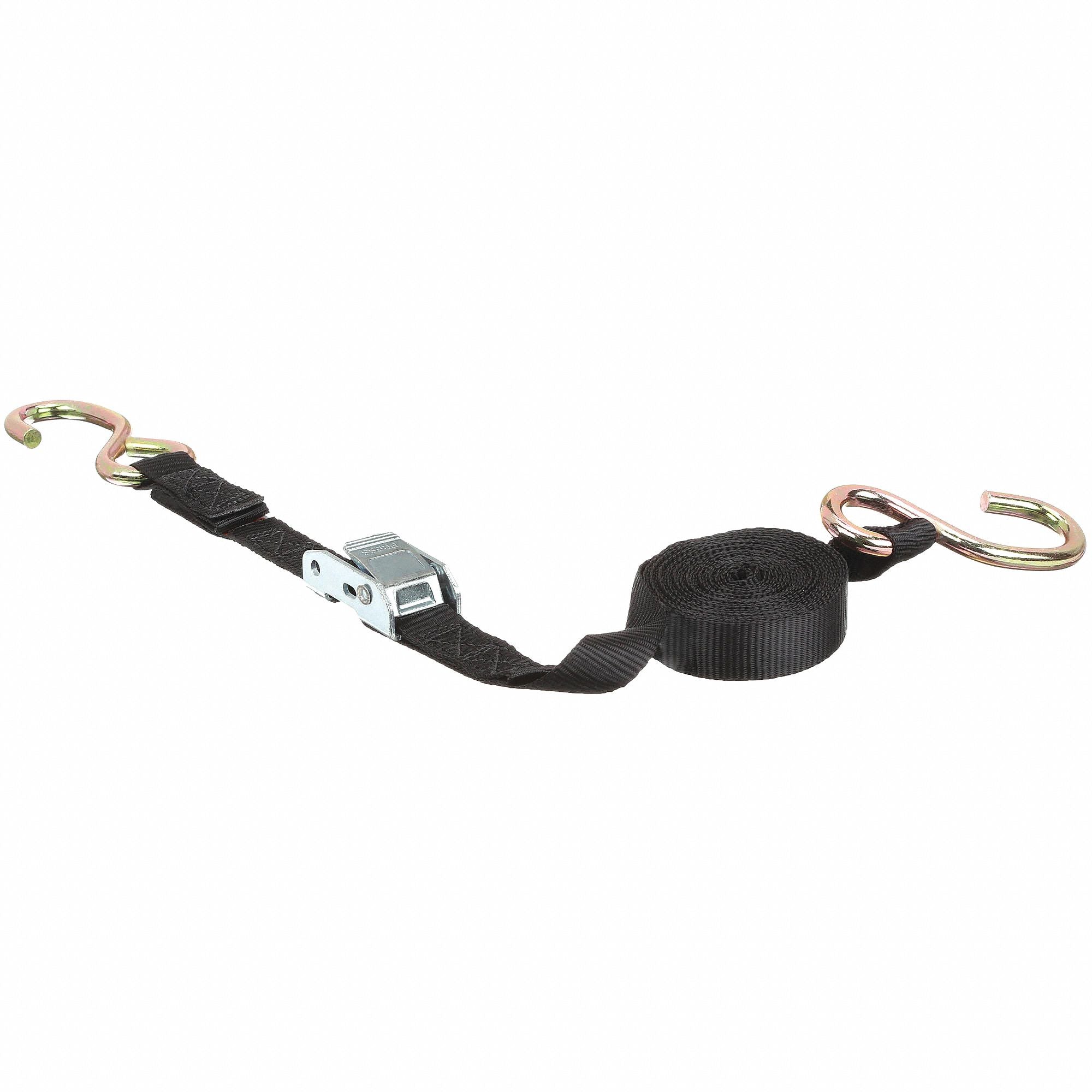 LIFT-ALL 6A112 Tie Down Strap S-Hook Black