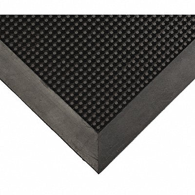 WEARWELL 22012X28X46BK Carpeted Entrance Mat Blk 2ft 4 x3ft 10